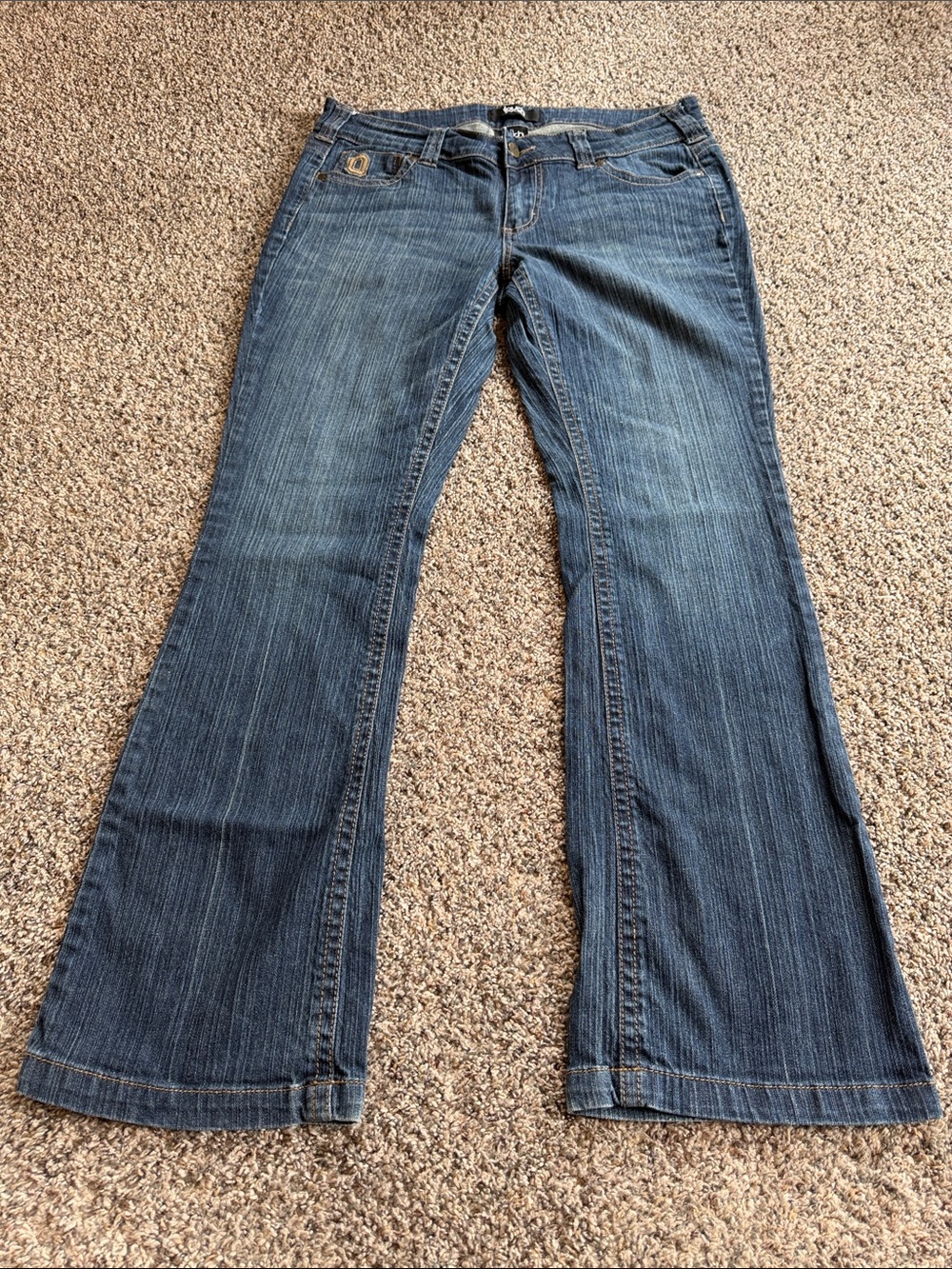Touch by Alyssa Milano Ohio State Medium Blue Flare Jeans Size 12